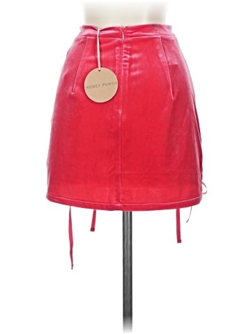 Honey Punch Faux Leather Skirt (view 2)