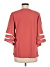 Unbranded 100% Polyester Red 3/4 Sleeve Top Size M - photo 2