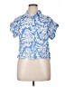 JS71 Blue Short Sleeve Blouse Size XL - photo 1
