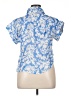 JS71 Blue Short Sleeve Blouse Size XL - photo 2