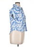 JS71 Blue Short Sleeve Blouse Size XL - photo 4
