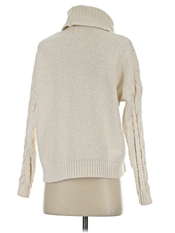 Madewell Cable Turtleneck Sweater (view 2)