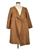 H&M 100% Polyester Brown Coat Size 4 - photo 1
