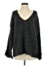 By Anthropologie Metallic Black Pullover Sweater Size XS - photo 1