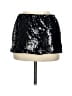 Shein 100% Polyester Black Silver Casual Skirt Size M - photo 2
