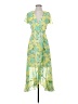 Kensie 100% Polyester Tropical Green Cocktail Dress Size 0 - photo 1