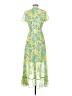 Kensie 100% Polyester Tropical Green Cocktail Dress Size 0 - photo 2