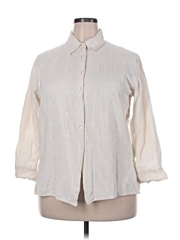 Victoria Jones 3/4 Sleeve Button-Down Shirt (view 1)