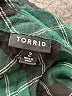 Torrid Plaid Green 3/4 Sleeve Button-Down Shirt Size 2X Plus (2) - photo 4