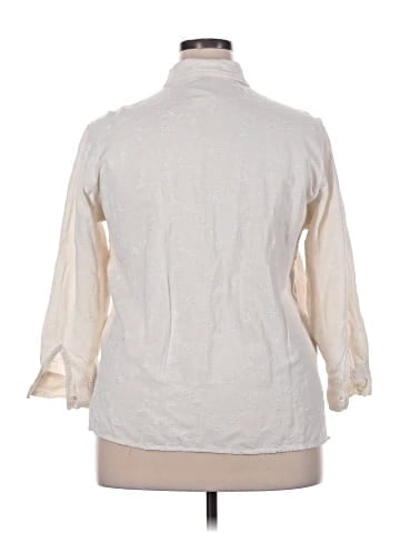 Victoria Jones 3/4 Sleeve Button-Down Shirt (view 2)