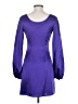 Abaete 100% Silk Purple Cocktail Dress Size 2 - photo 2
