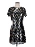 VICI 100% Polyester Chevron-herringbone Silver Cocktail Dress Size S - photo 1