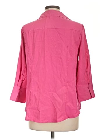 Cato 3/4 Sleeve Button-Down Shirt (view 2)