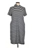 West Loop Stripes Black Casual Dress Size L - photo 1