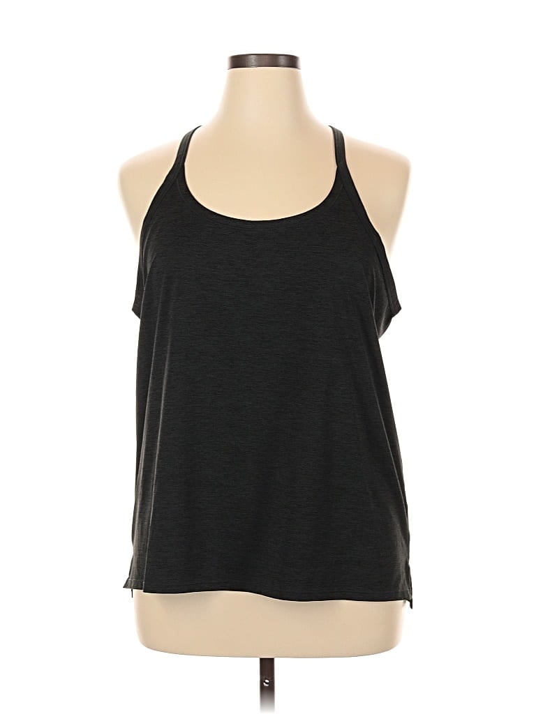 Pre-owned Rei Co Op Tank Top Black Halter Neckline Tops