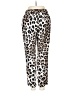 Banana Republic 100% Polyester Animal Print Ivory Casual Pants Size S - photo 2