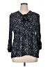Boden 100% Viscose Blue 3/4 Sleeve Blouse Size 12 - photo 1