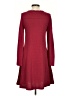 Evy's Tree Solid Burgundy Casual Dress Size XS - photo 2