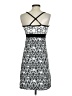 Lola Graphic Gray White Casual Dress Size S - photo 2