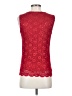 Connected Apparel Red Sleeveless Blouse Size S - photo 2