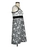 Lola Graphic Gray White Casual Dress Size S - photo 4