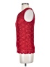 Connected Apparel Red Sleeveless Blouse Size S - photo 5