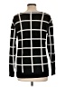 Max & Mia Checkered-gingham Black Pullover Sweater Size L - photo 2