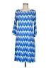 Pixley Chevron-herringbone Blue Casual Dress Size M - photo 1