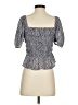 Entro 100% Polyester Gray 3/4 Sleeve Blouse Size S - photo 2