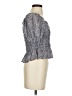 Entro 100% Polyester Gray 3/4 Sleeve Blouse Size S - photo 4