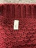 Unbranded 100% Acrylic Burgundy Pullover Sweater Size L - photo 7