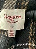 Hayden 100% Polyester Plaid Black Coat Size 1X - photo 6