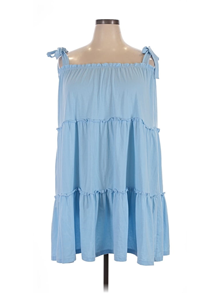 Pre-owned Assorted Brands Casual Dress In Blue