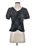 Allegra K Polka Dots Black Short Sleeve Blouse Size XS - photo 1
