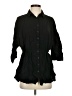 L Space 100% Rayon Black 3/4 Sleeve Button-Down Shirt Size XS - Sm - photo 1