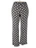 Flirty Pink Print Black Casual Pants Size 2X - photo 1