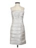 BCBGMAXAZRIA 100% Polyester Silver Cocktail Dress Size 2 - photo 1
