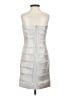 BCBGMAXAZRIA 100% Polyester Silver Cocktail Dress Size 2 - photo 2