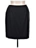 Albert Nipon 100% Wool Solid Black Wool Skirt Size 16 - photo 1