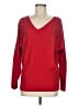 Liquid by Sioni Red Pullover Sweater Size M - photo 1
