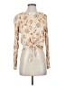 Amuse Society Tan Ivory Long Sleeve Blouse Size S - photo 1