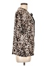 Cato Animal Print Brown Short Sleeve Blouse Size L - photo 4