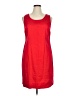 Assorted Brands Solid Red Casual Dress Size XL - photo 1