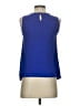 Elle 100% Polyester Blue Sleeveless Blouse Size XS - photo 2