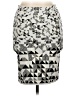 BCBGMAXAZRIA Graphic Gray Casual Skirt Size L - photo 2