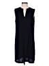 Adrienne Vittadini 100% Polyester Solid Black Casual Dress Size 8 - photo 1
