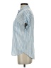 Lola River Stripes Blue Short Sleeve Button-Down Shirt Size S - photo 5