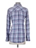 Rails 100% Rayon Plaid Blue Long Sleeve Button-Down Shirt Size XS - photo 2