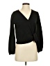 TeXTURE & THREAD Madewell Black Long Sleeve Blouse Size S - photo 1