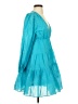 Trina Turk 100% Cotton Teal Cocktail Dress Size S - photo 4
